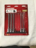 Husky Drive SAE Long Ball Hex Bit Socket Set, $20 MSRP