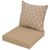 Hampton Bay Toffee Trellis Reversible Deep Seating Outdoor Lounge Chair Cushion?
