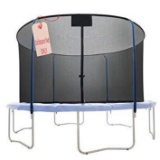 Upper Bounce Round 4-Curved-Pole Trampoline Safety Net