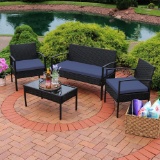 Sunnydaze Decor Anadia Outdoor Conversation Set, $259 MSRP