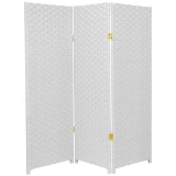 4 ft. White 3-Panel Room Divider, $72 MSRP