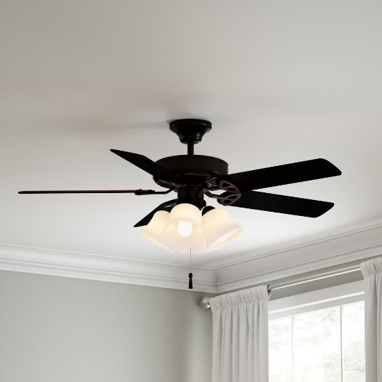 Hampton Bay Gazelle 4-Light LED Ceiling Fan Light Kit, $33 MSRP