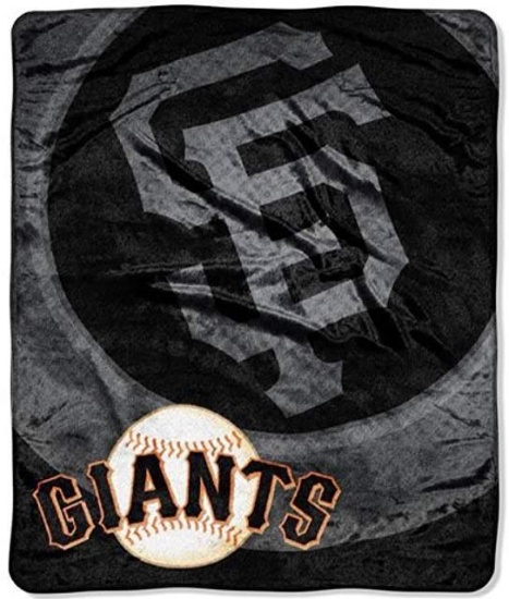 MLB Royal Plush Raschel Throw (SF Giants)