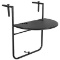 Sundale Outdoor Indoor Folding Hanging Table Adjustable Balcony Railing Table