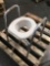 Raised Toilet Seat with Safety Frame