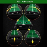 PGM Slope-adjustablity Golf Putting Mat Green