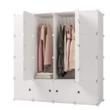 KOUSI Portable Clothes Closet Clothing Storage Plastic Dresser,White - $ 73.99 MSRP