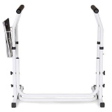 Bathroom Adjustable Height Toilet Rail Grab Bar and Commode Safety Frame Handle $54.99 MSRP