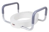 Carex Toilet Seat Elevator with Handles for Elongated Toilets