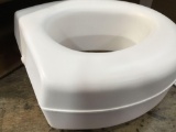HealthSmart Portable Elevated Toilet Seat Riser, White -$38.21 MSRP