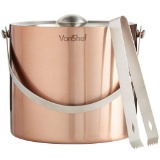 VonShef Copper Stainless Steel Ice Bucket Barware Kit $27.99 MSRP