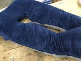 Moonlight Slumber Navy Plush Pillowcase Cover for Comfort-U Total Body Support Pillow