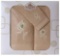 Westward Ho! Rose Embroidery Box Towel, Beige - $230 MSRP