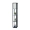 Simple Designs Home LF1014-BLK Etagere Organizer Storage Shelf Linen Shade Floor Lamp - $40 MSRP