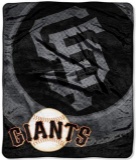 MLB Royal Plush Raschel Throw (SF Giants)