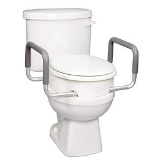 ...Carex Raised Toilet Seat With Handles - $41 MSRP