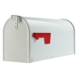 Gibraltar Mailboxes Elite Medium Capacity Galvanized Steel White, $13 MSRP