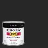 Rust-Oleum Protective Enamel Paint, Flat Black,$4 MSRP
