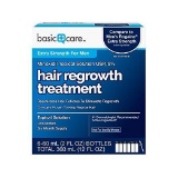 Basic Care Minoxidil Topical Solution USP, 5% Hair Regrowth Treatment for Men 12 FL OZ,$22 MSRP
