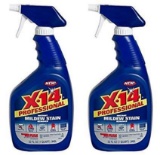 2-Pack X-14 Professional Instant Mildew Stain Remover, Trigger Spray 32 oz,$16 MSRP