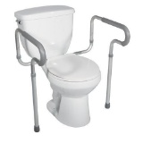 Drive Medical Toilet Safety Frame, White ,$30 MSRP
