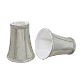 Aspen Creative Corporation 4 in. x 5 in. Silver Grey Bell Lamp Shade