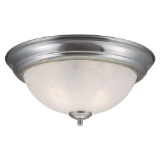 Design House 511550 Millbridge 2 Light Ceiling Light, Satin Nickel - $18 MSRP