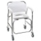 DMI Rolling Shower and Commode Transport Chair with Wheels and Padded Seat for Handicap,$98 MSRP