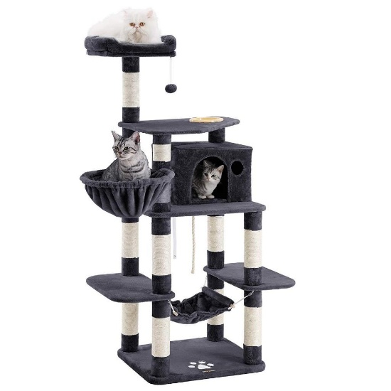 68.5 inches Sturdy Cat Tree with Feeding Bowl - $111.99 MSRP