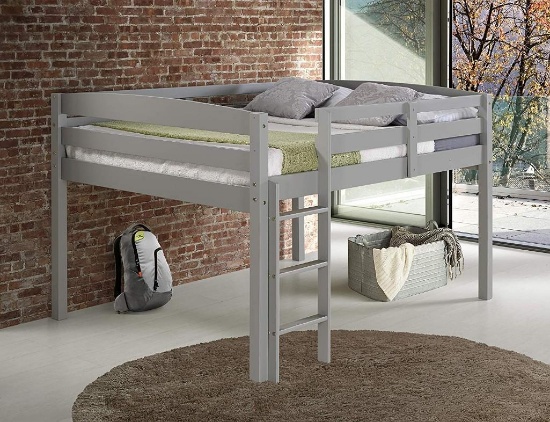 Concord T1304 Junior Loft Bed Twin Grey