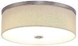 Cloudy Bay LED Fabric Shade Drum Light Flush Mount Ceiling Fixture,$72 MSRP