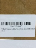 Wellmet Farmhouse Lighting with 5 Lights Frosted Glass Lampshade - $57.27 MSRP