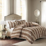 Home Essence Marselle Faux Fur Comforter Set,$138 MSRP
