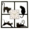 Bits and Pieces-Cat In The Window-Cat-themed Hanging Wall Clock Great Home Decor Gift - $29.98 MSRP
