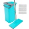 Mop & Bucket for Kitchen Floor Cleaning with 4 Washable Microfiber Mop Pads 360 Degree Rotated Mop