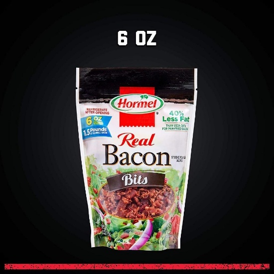 1) Hormel Real Bacon Bits - $23.49MSRP, 2) ARGO Cornstarch - $5.99 - $51.23 MSRP