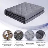 1.) Weighted Blanket, 2.) Airbag Safe