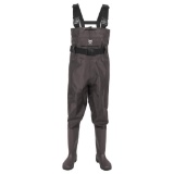 TideWe Bootfoot Chest Wader, 2-Ply Nylon/PVC Waterproof Fishing & Hunting Waders for Men and Women