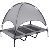 SUPERJARE Outdoor Dog Bed, Elevated Pet Cot with Canopy, Portable for Camping or Beach - $59.99 MSRP