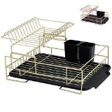 Gold Dish Drying Rack, 2 Tier Dish Drying Rack $52.99 MSRP