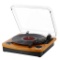 Bluetooth Turntable,JOPOSTAR Vinly Record Player Built-in Dual Stereo Speakers - $69.99 MSRP