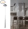 Harchee Mini Modern Pendant Light in Silver Brushed Finish with Acrylic Shade - $61.98 MSRP