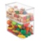 mDesign Stackable Closet Plastic Storage Bin Box with Lid - $27.99 MSRP