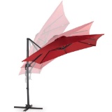 VonHaus Offset Roma Umbrella with UV50+ Protection ? Cantilever Parasol Sun Shade with Tilt & Rotate