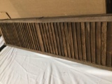 Wood room divider panel