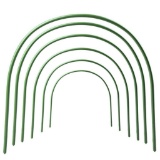 LBZE 4ft Long Steel with Plastic Coated Hoops,Greenhouse Hoops,Grow Tunnel - $21.79 MSRP