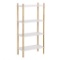 VASAGLE Modern Display Storage Rack, 4-Tier Bamboo Bookshelf, MSRP $50.00