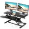 Fitueyes Height Adjustable Standing Desk 36? Wide Sit to Stand Converter Desk Tabletop $139.99 MSRP