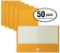 Better Office Two Pocket Portfolio Folders,50-Pack,Dark Yellow,Letter Size Paper Folders $16.99 MSRP