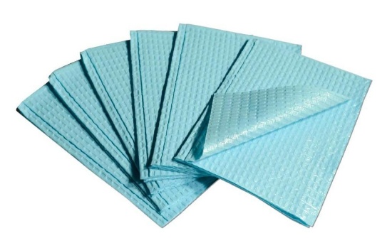 Avalon Papers 1053 Dental Bib Polyback Towel, 2-Ply Tissue + Poly, MSRP $30.00